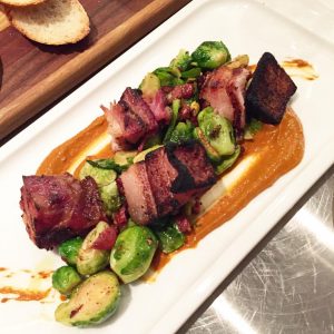 Pork Belly Brussle Sprouts Chorizo
