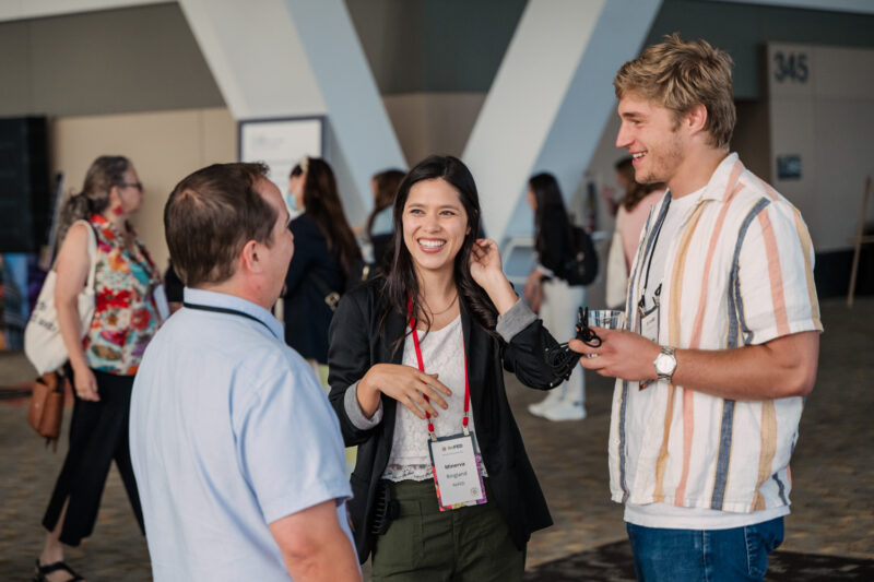 guests mingle at refed conference