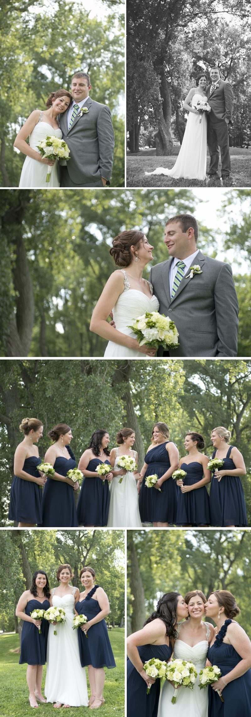Julie & Chris Navy & Green Summer Wedding on Lake Erie Erie, PA Wedding