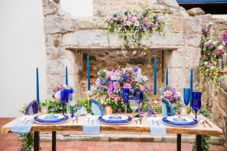 Serenity Blue & Cobalt Wedding Inspiration as featured on Charm City Wed