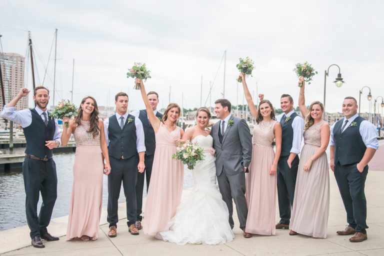 Jessica & Shane’s Blush & Book-themed Baltimore Wedding