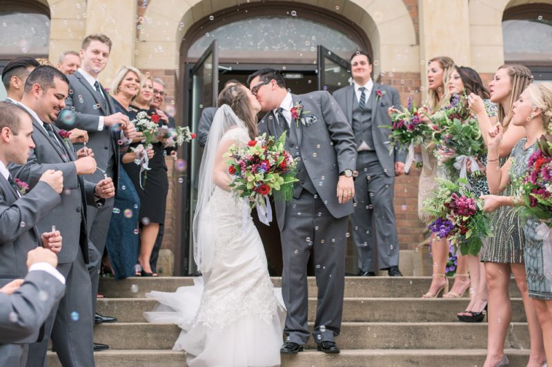 Logan & Marco are married! Sparkly Neutral Fall Wedding in Canton, OH