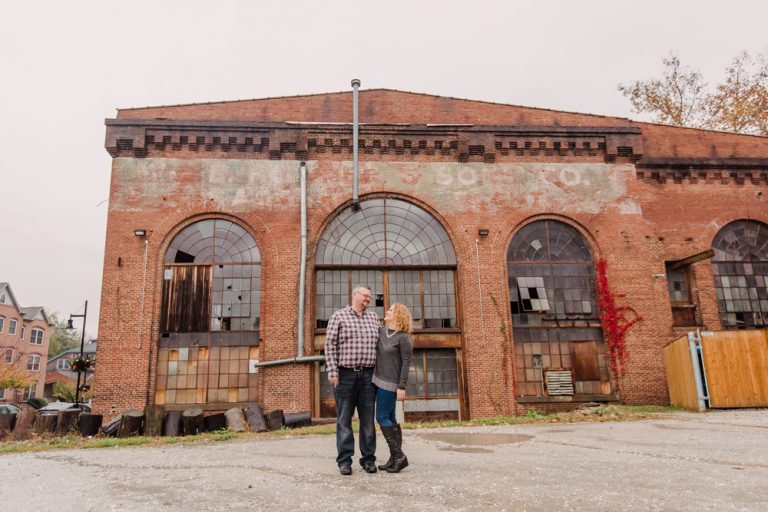 Tracy & Jason | Secret Engagement Session at Clipper Mill Baltimore MD