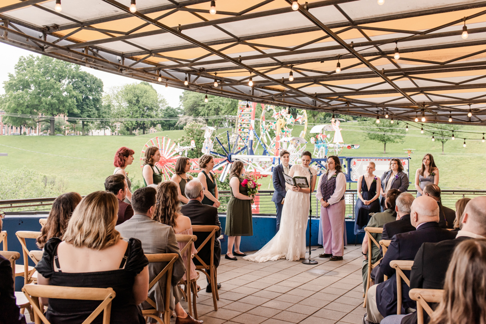 wedding ceremony at AVAM patio