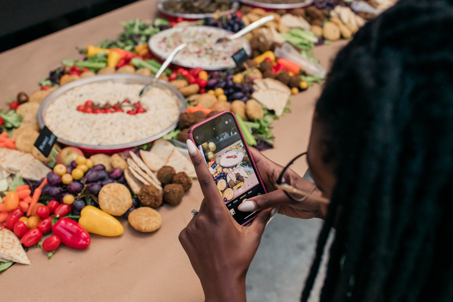 Koshary at r house plant based meals event photography for brands