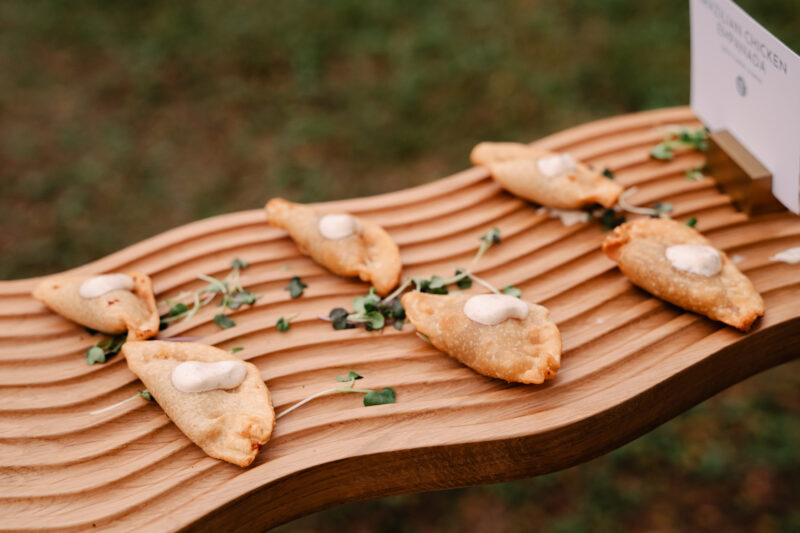 close up of appetizers