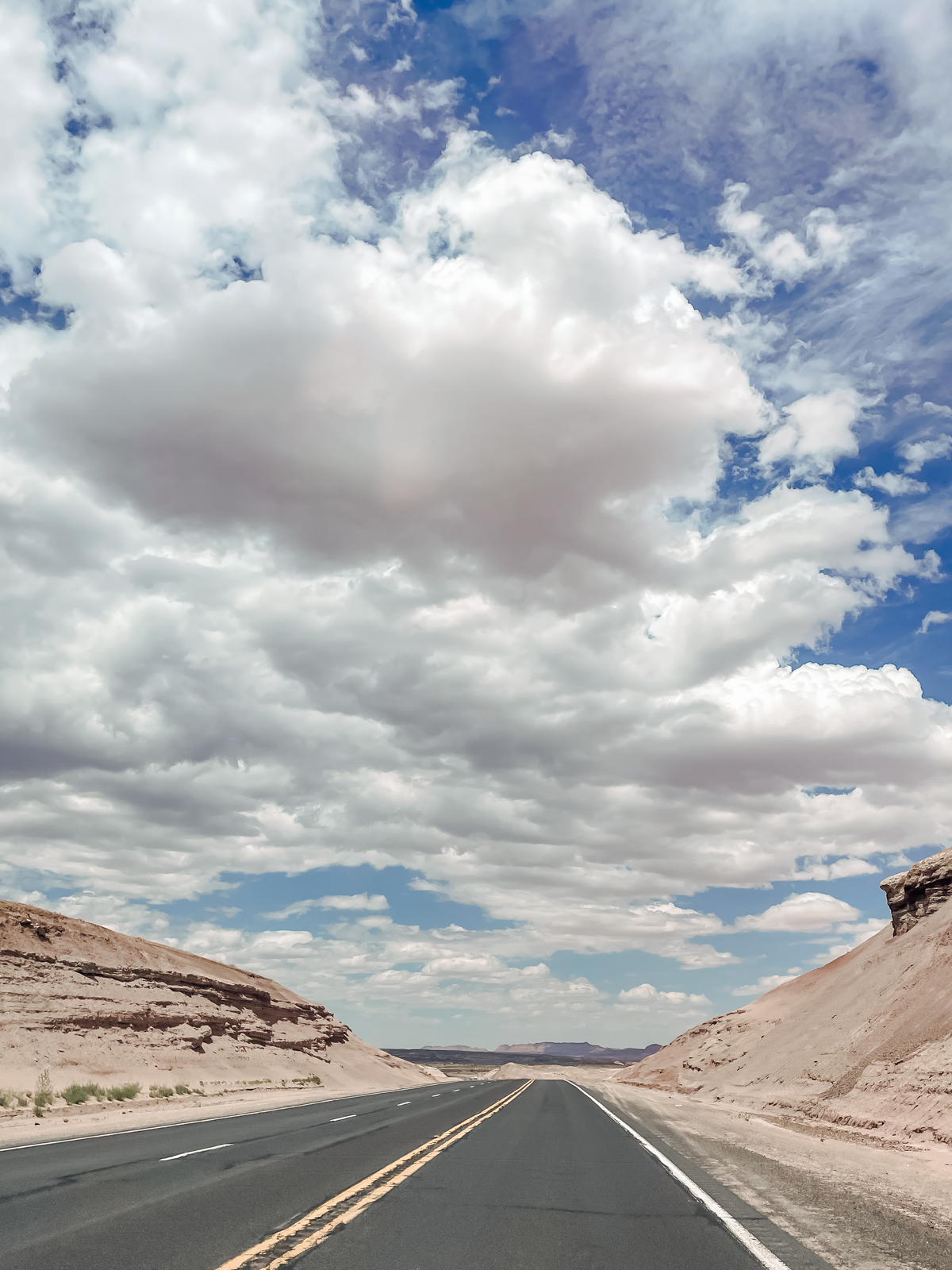 highway in the desert toward UT