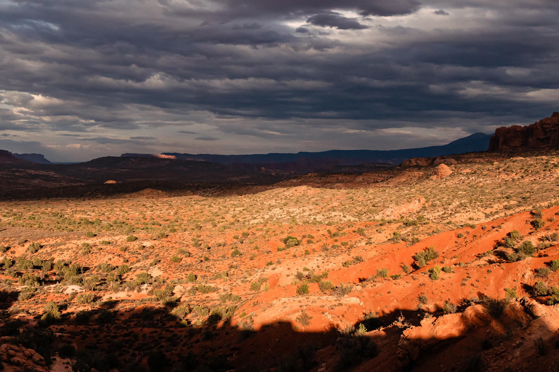 view of desert in Arches National Park